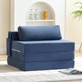 Folding Sofa Bed Chair, 4-Fold Convertible Sleeper Chair by TiitaHome