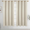 Diraysid Light Beige Grommet Blackout Curtains by Diraysid%2C+refresh+your+life