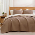 Brown California/Oversized King Size Quilt Bedding Set | Lightweight Soft by WRENSONGE