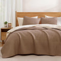 King Size Quilt-Lightweight Bedspreads Brown King Quilt Bedding Set | Soft by WRENSONGE