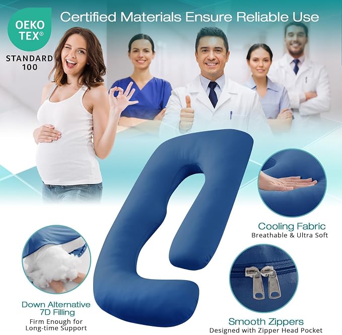 Sasttie Cooling Pregnancy Pillows - Image 3