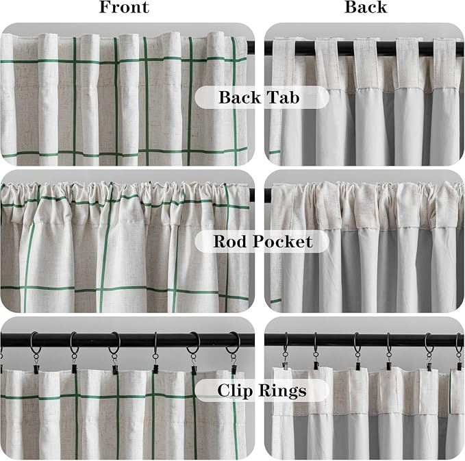 100% Blackout Curtains for Bedroom Room, 2 Thick Layers Thermal Insulated - Image 5