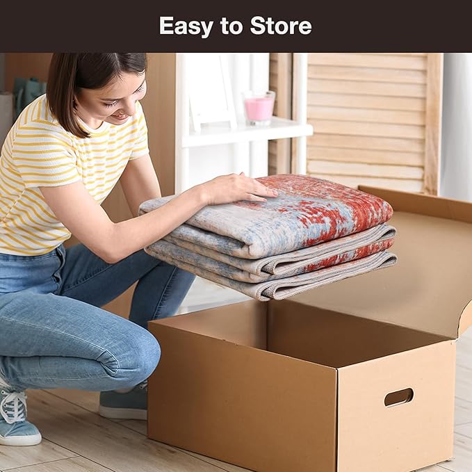 40"x50" Modern Abstract Office Chair Rug, Easy to Clean Computer Chair Rug, Under Desk Rugs for Home Office, Desk Rugs for Rolling Chairs, Floor Mat for Hardwood Floors, Desks Carpet for Tile Floor