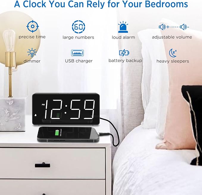 Peakeep Large Digital Alarm Clock - Image 7