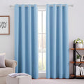HOMEIDEAS Blackout Curtains 52 X 96 Inch Long Set of 2 Panels Baby Blue Room by HOMEIDEAS