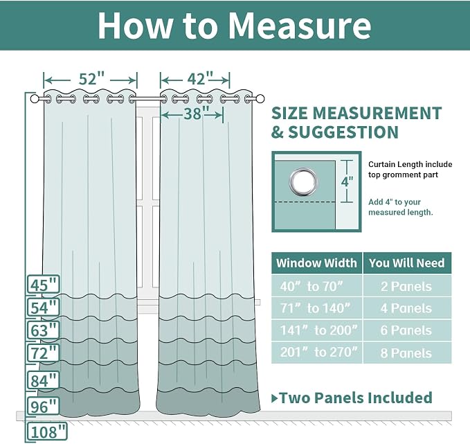 Yakamok Room Darkening Curtains 42x72 inch Length Purple-Living Room | 2 panels - Image 7
