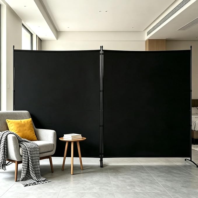 Extra-Wide 2 Panel Room Divider, Portable Privacy Screen by YASRKML