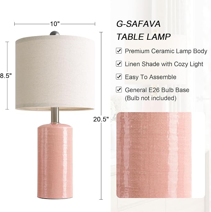 G-SAFAVA 20.5" Small Table Lamps - Image 2
