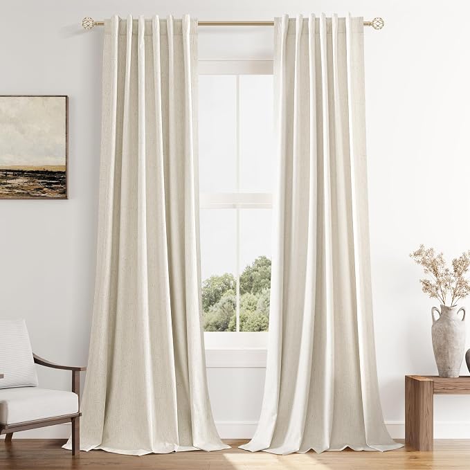 100% Blackout Curtains 40 Inch Wide by 84 Inch by Guken