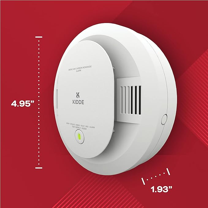 Kidde Smoke & Carbon Monoxide Detector, AA Battery Powered, LED Warning Light Indicators, 1 Pack