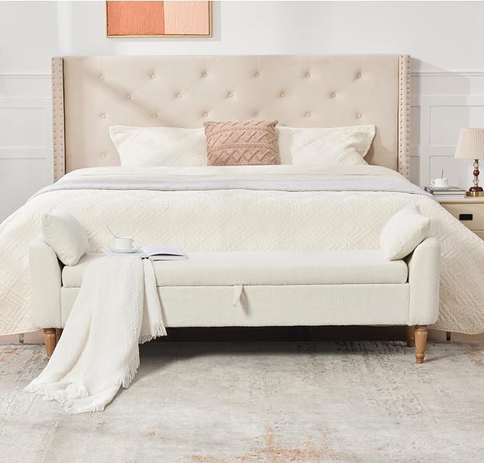 66" End of Bed Storage Bench for Bedroom - Image 7