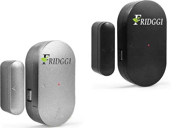 Fridge & Freezer Door Alarm with Delay When Left Open, 60sec, 120sec, 180sec Reminders, Refrigerator Door Chime (Pack 2).