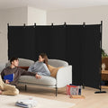 6 Panel Room Divider, 6ft Folding Screen Portable Wall Partition Room Divider by Kecreque