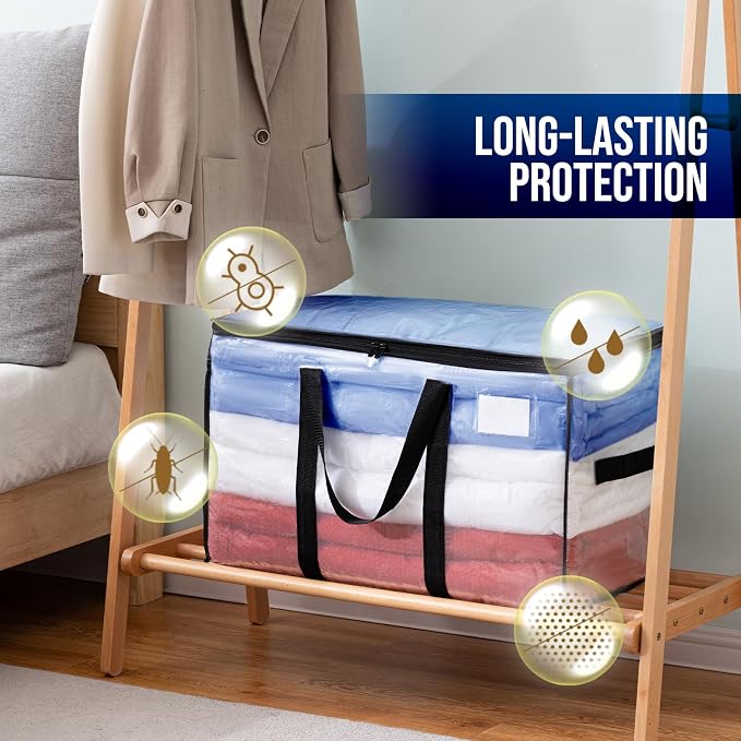 TAILI 4 Pack Clear Extra Large Moving Bags, Storage Bag - Image 8