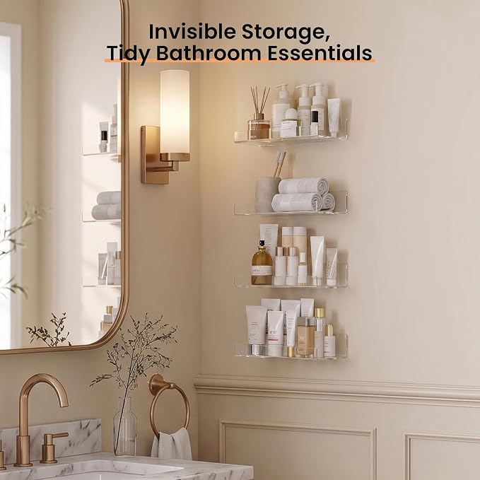 upsimples 9" Acrylic Shelves, Small Shelf - Image 5