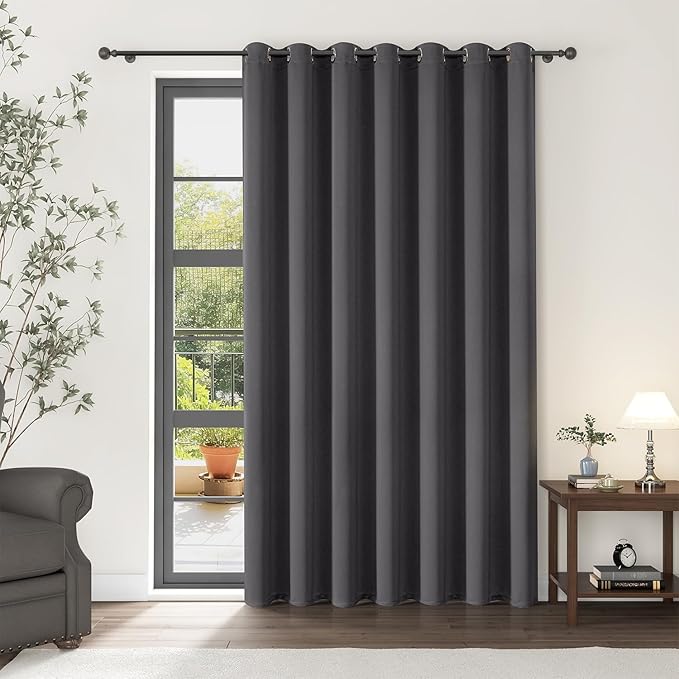 ChrisDowa Room Divider Curtains 90 Inch Length Sliding Door Curtain 1 Panel | by ChrisDowa