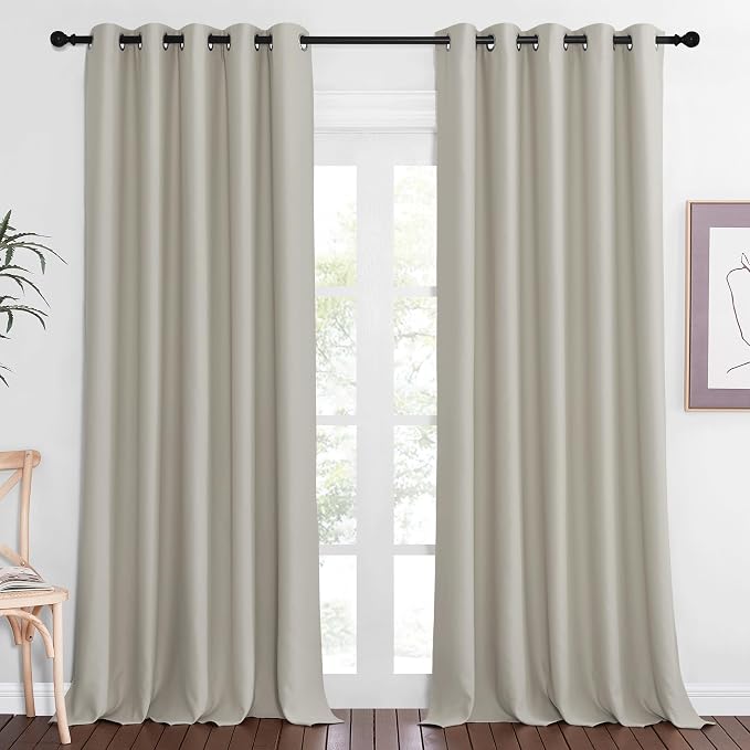 NICETOWN Sliding Door Window Treatment Blackout Patio Door Curtain Panels by NICETOWN
