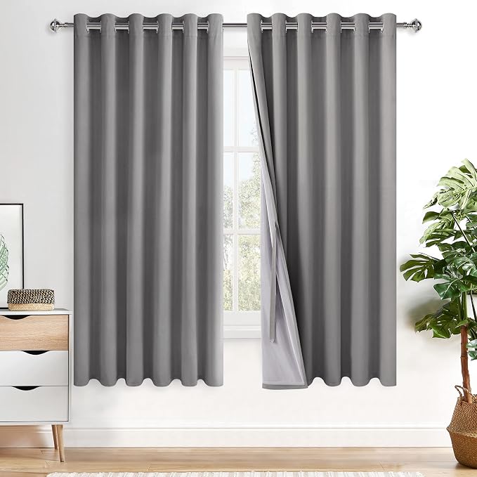 XWZO 100% Blackout Curtain Panels by XWZO