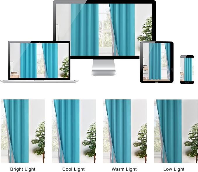 XWZO 100% Blackout Curtain Panels - Image 8