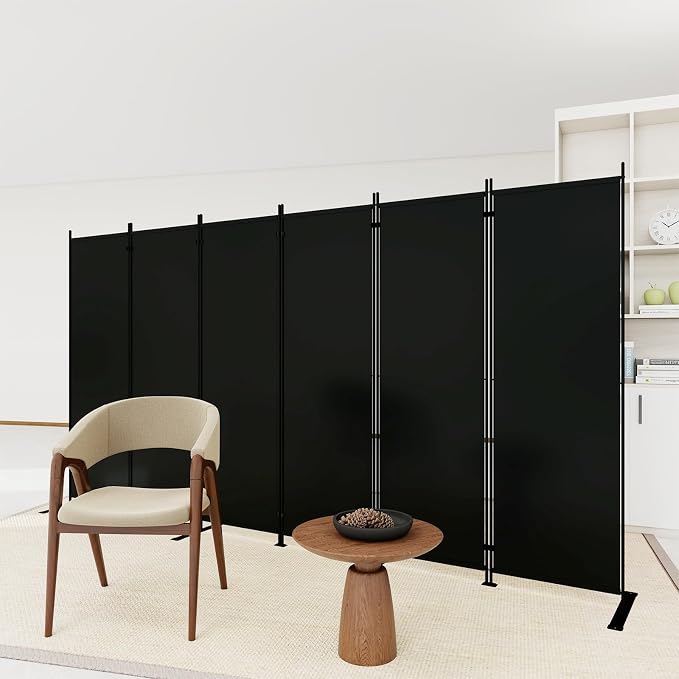T&Jero 6-Panel Folding Room Divider, 6ft Tall Portable Privacy Screen Wall - Image 5