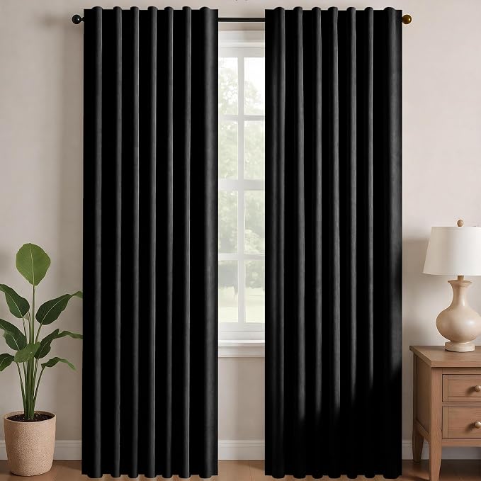 Deconovo Blackout Curtains for Bedroom, Living Room Curtains 84 Inches Long | by Unknown