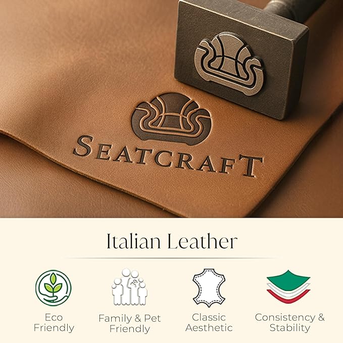 Seatcraft Diamante Zero-Gravity CoolZero Italian Leather Home Theater Seating, Power Headrest, Power Recline, Single Recliner, Tobacco