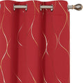 Deconovo Curtains for Living Room, Pattern Blackout Curtains 45 Inches Long | by Unknown