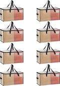 VENO Moving Bags, Storage Bags, Wide Open Top, 8 Pack | Moving boxes Alternative by Veno
