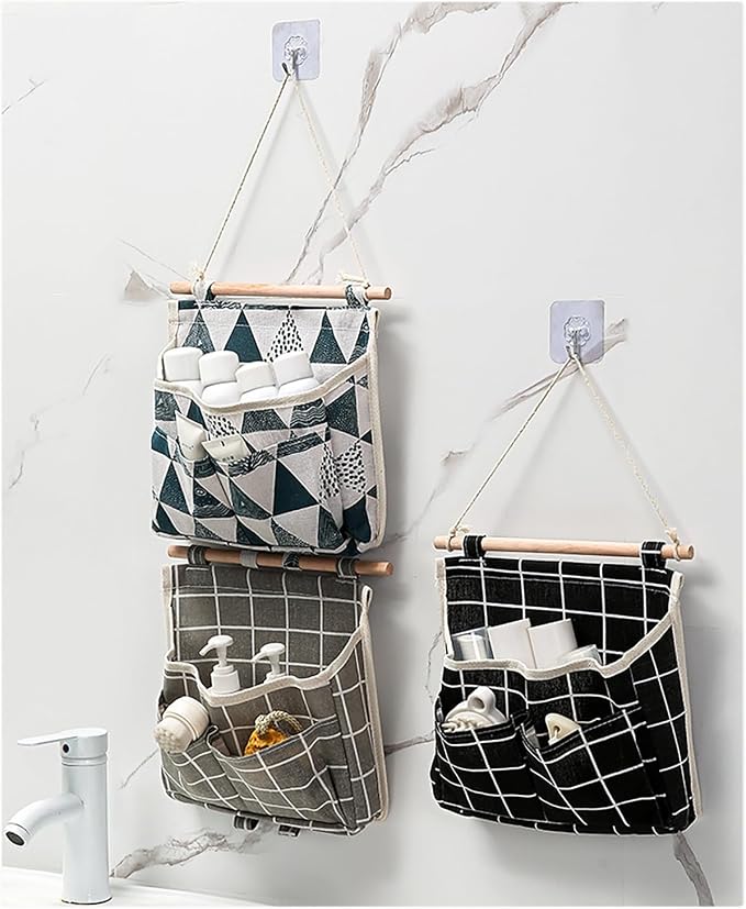 2 Pack Wall Hanging Organizer Bags Over The Door Closet Organizer - Image 7
