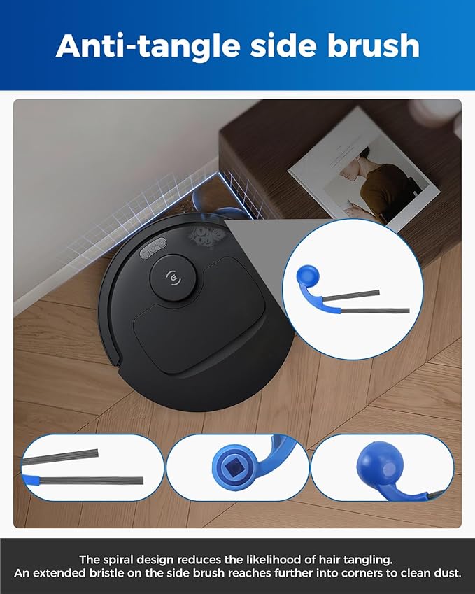Yivy 27PCS Accessories Kit for Ecovacs Deebot T30C Omni/T30C Omni Gen2 Robot Vacuum Cleaner: 1 Main Brush, 6 Side Brushes, 6 Dust Bags, 4 HAPE Filters, 8 Mop Pads, 2 Cleaning Brushes
