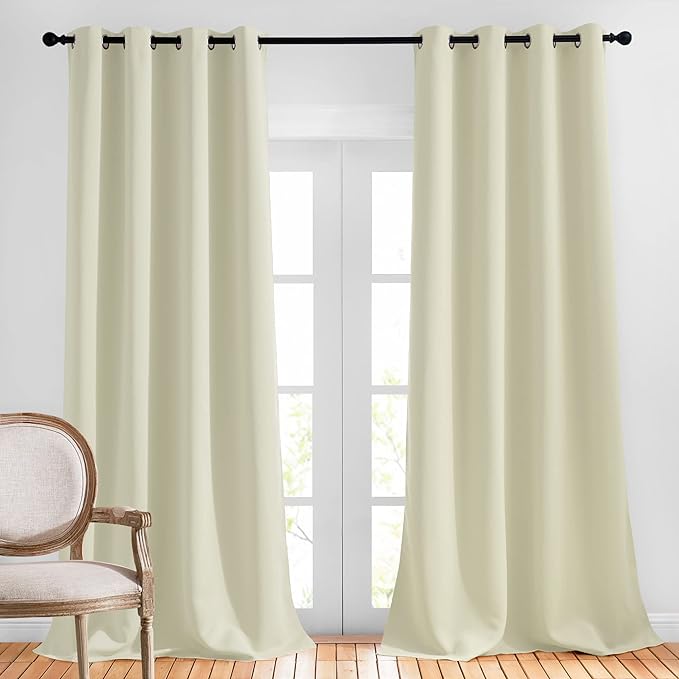 NICETOWN Room Darkening Window Curtains 90 inch Length, Thermal Insulated by NICETOWN