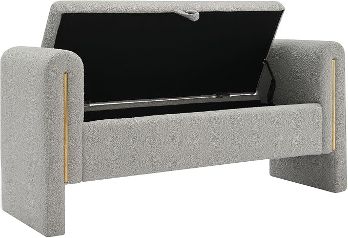 Modern Teddy Fabric Bed End Bench - Image 9