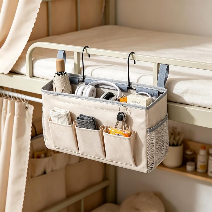 Nightstand Organizer, Bed Caddies, Bedside Caddies Hanging Storage Organizer - Image 2