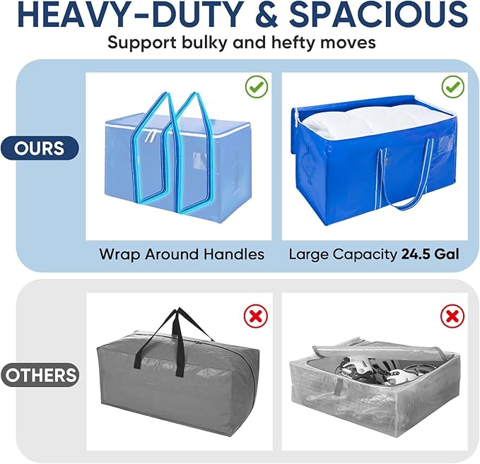 BALEINE 6-Pack Oversized Moving Bags - Image 4