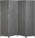 Room Dividers and Folding Privacy Screens 4 Panel 6 ft Foldable Portable Room by DKELI