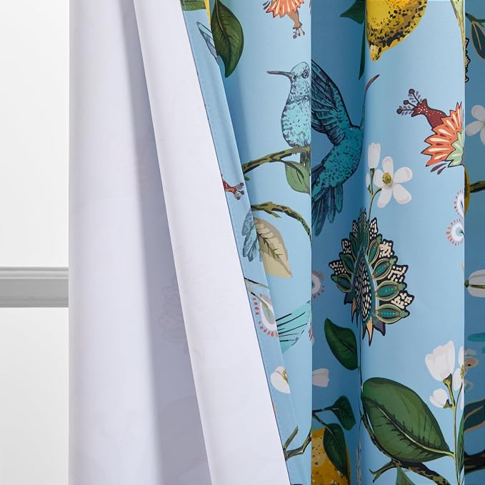 Topfinel Sliding Door Patio Floral Curtains & Drapes - Image 6