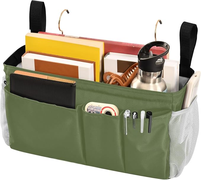 DOMIKING Dark Green Bedside Caddy - Image 3