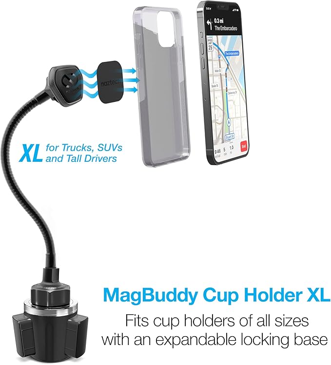 MAGBUDDY Elite Cup Holder XL Mount Black