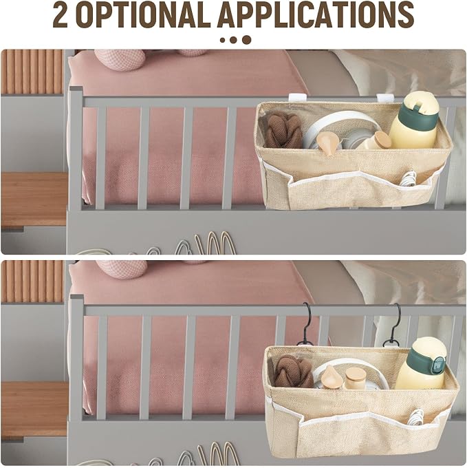 Bedside Caddy, bedside organizer, Hanging Organizers | Storage Bags - Image 9