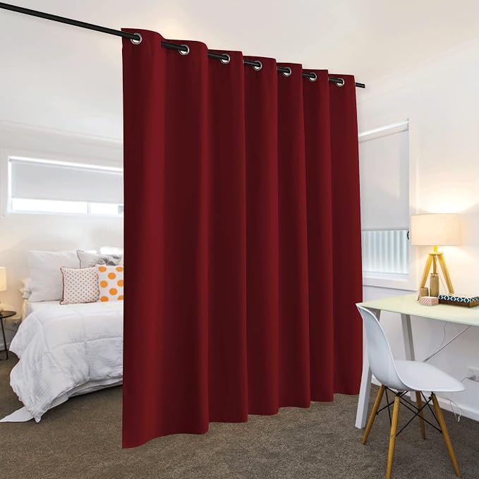 RYB HOME Privacy Curtain for Sliding Glass Door Living Room Locker Bedroom | - Image 3