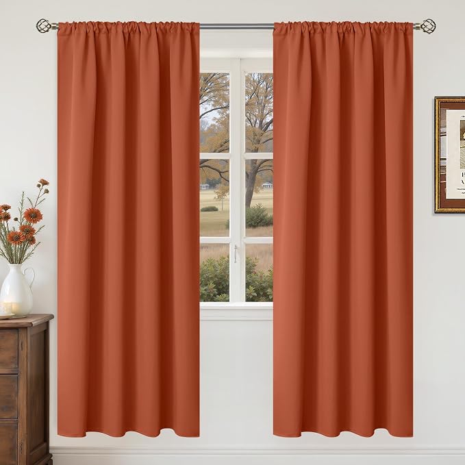 BGment Terracotta Blackout Curtains by BGment
