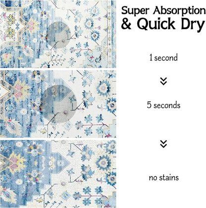 Pet Food Mats for Floor, Absorbent Dog Mat for Food and Water Dispenser Mat, Dog Food Mat Quick Dry Cat Food Mat Pet Supplies