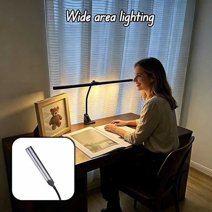 BUBBLE-FLY LED Clip on Reading Light, USB Desk Lamp - Image 9