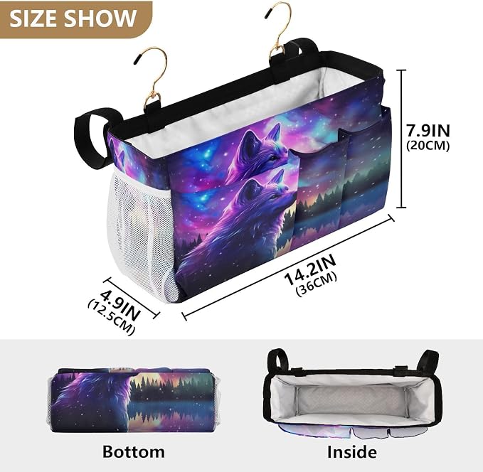Stars Wolf tag8 Bedside Caddy Storage Bag Bedside Organizer - Image 4
