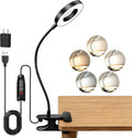 Akynite Desk Lamp Clip on Light, 48 LED Clamp Lamp, 5 Color 10 Brightness | USB by AkyniteLighting