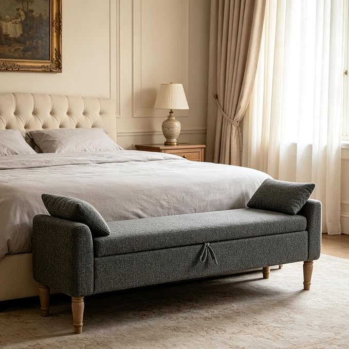 Chifee & Vingol 66" W Storage Benches End of Bed Bench by ChifeeVingol