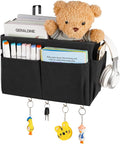 Bedside Caddy Organizer 5 Pockets and 4 Hooks by frjjthchy