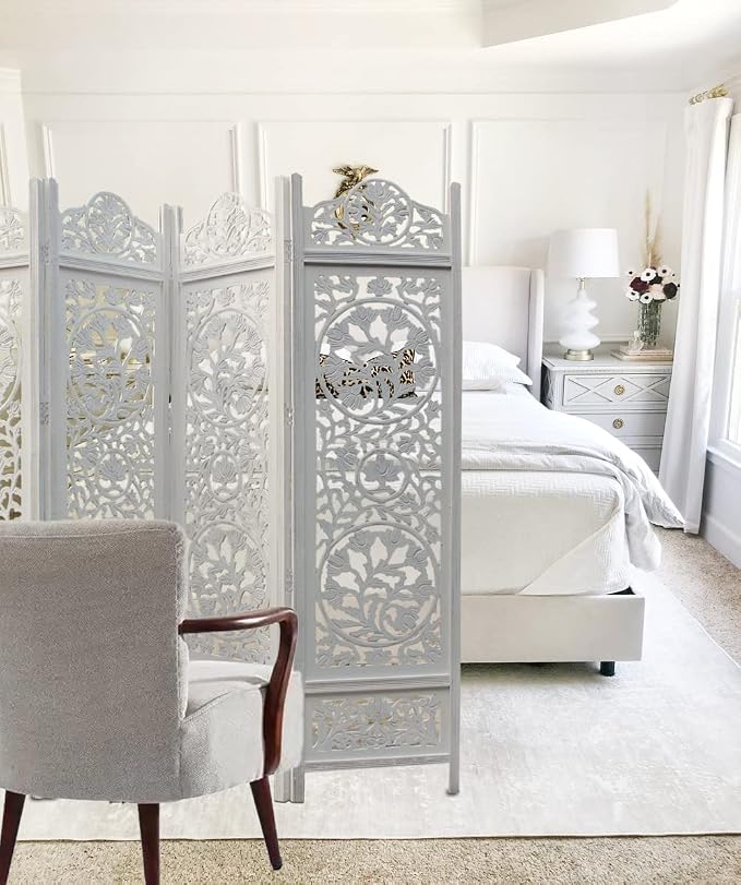 COTTON CRAFT Room Divider Wood Screen - Image 3