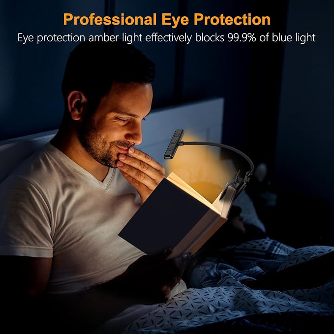 Gritin 2 Pack 19 LED Rechargeable Book Light - Image 4