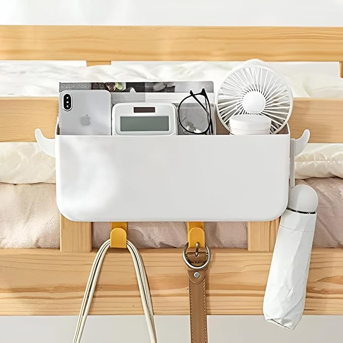 Bunk Bed Shelf for Top Bunk Plastic Bedside Shelf Accessories for Kids Bunk Bed - Image 2